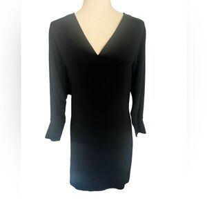 Lauren Ralph Lauren Polo Black V-neck shift dress NWT size 2‎